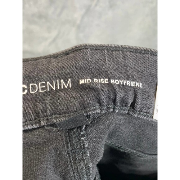 INC International Concepts Women's Washed Black Mid-Rise Boyfriend Jeans SZ14/32 - Picture 8 of 11